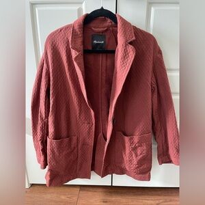 Madewell Diamond Jacquard Shaw Blazer